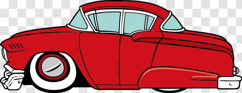 1950s Classic Car Clip Art - Flickr - The Red Transparent PNG