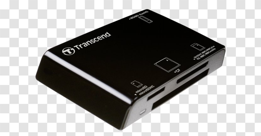 Memory Card Readers Secure Digital CompactFlash Transcend Information - Adapter - USB Transparent PNG