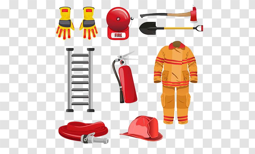 Firefighters Helmet Fire Department Firefighting Clip Art - Royaltyfree - Clothes And Tools Transparent PNG