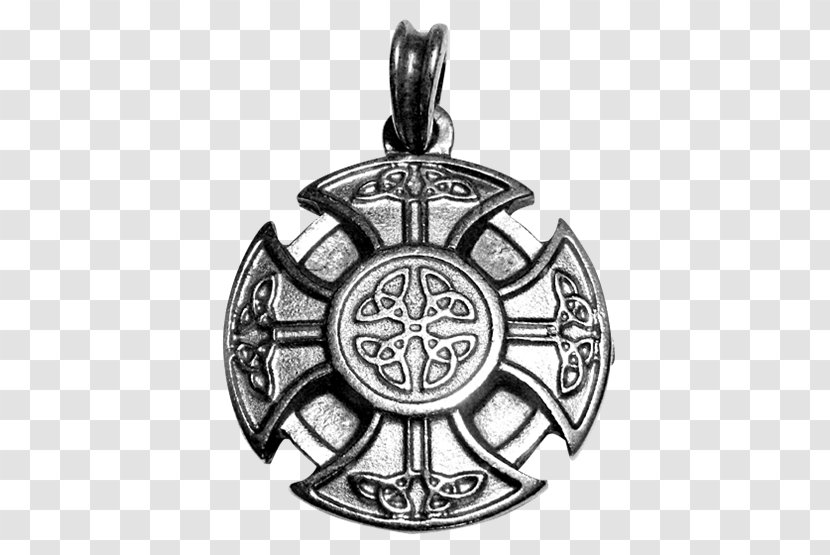 Locket Celtic Cross Charms & Pendants Silver - Watercolor - Crossed Axes Meaning Transparent PNG