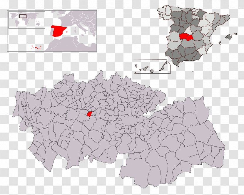 Talavera De La Reina Torrijos, Spain Villaminaya El Romeral Toboso - Mouscron Map Transparent PNG