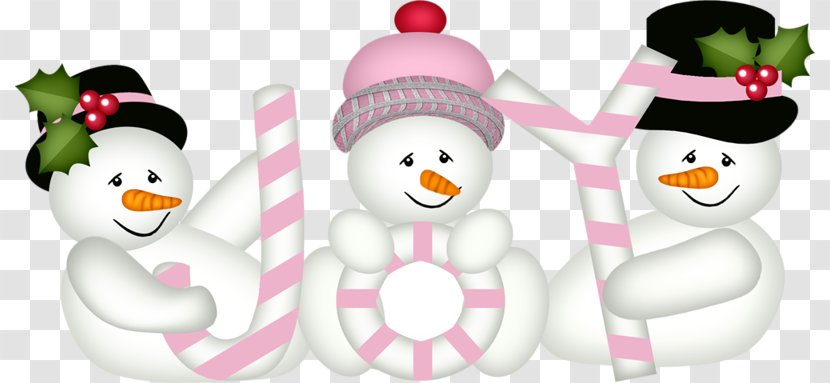 Snowman Clip Art - Christmas - Three Transparent PNG