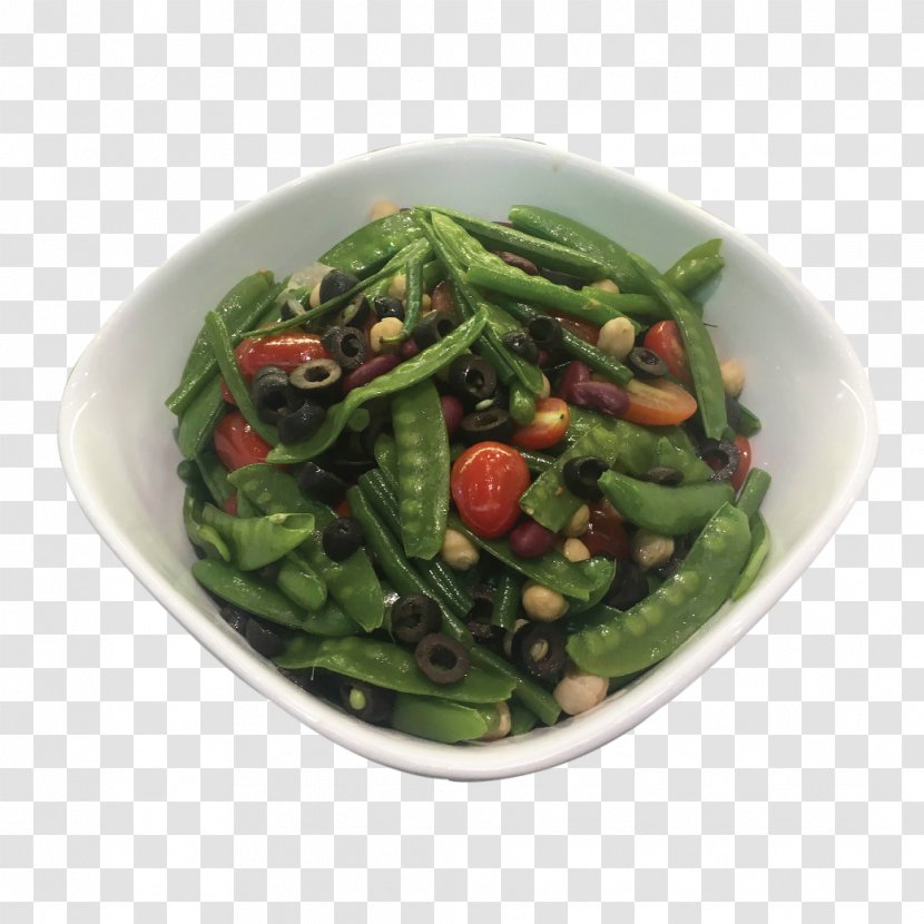 Spinach Salad Vegetarian Cuisine Dish Food - Recipe - Pea Transparent PNG
