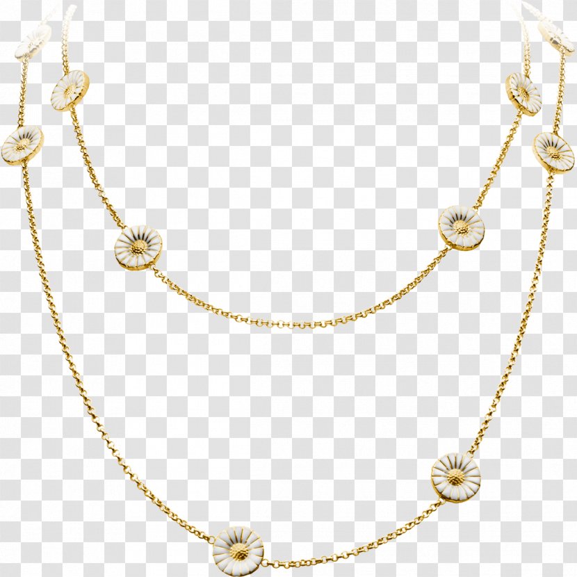 Georg Jensen Daisy Silver Necklace Jewellery Pendant Transparent PNG