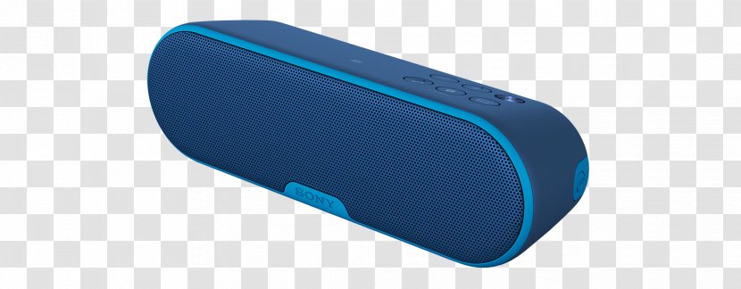 Sony SRS-XB2 Loudspeaker Enclosure Sound Headphones - Electric Blue Transparent PNG