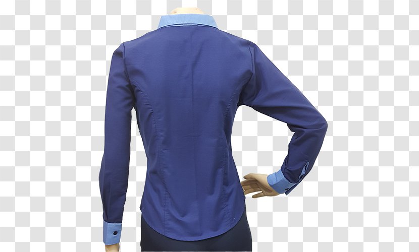 Dress Shirt Long-sleeved T-shirt Blue Blouse - Sky Transparent PNG