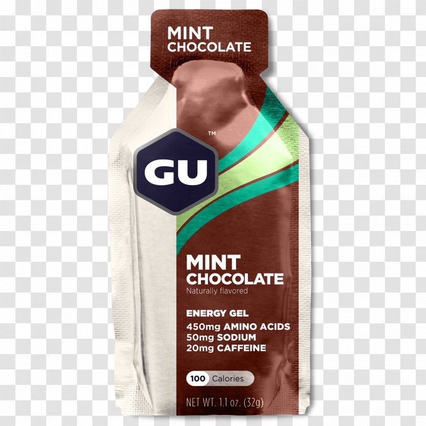 GU Energy Labs Gel Mint Chocolate Carbohydrate - Peanut Butter Transparent PNG