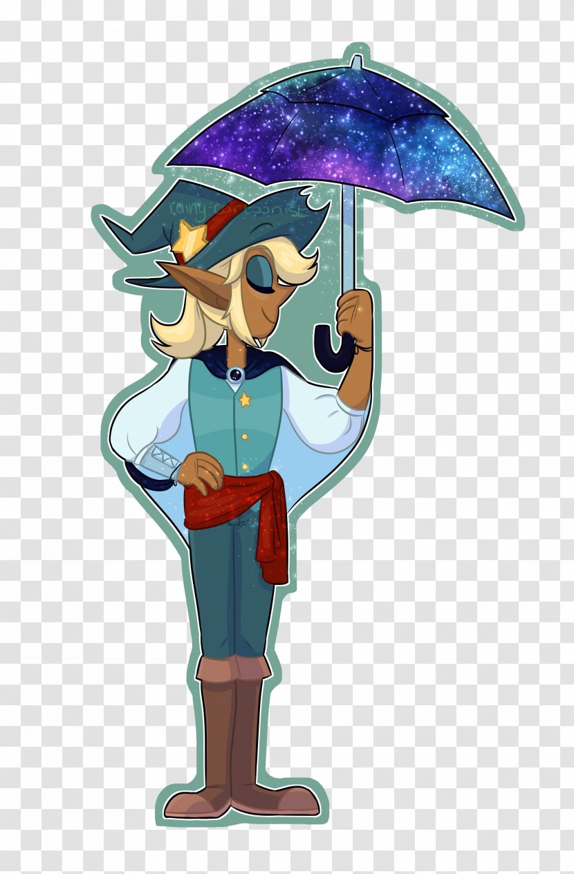 Cartoon Character Umbrella Fiction - Fictional Transparent PNG