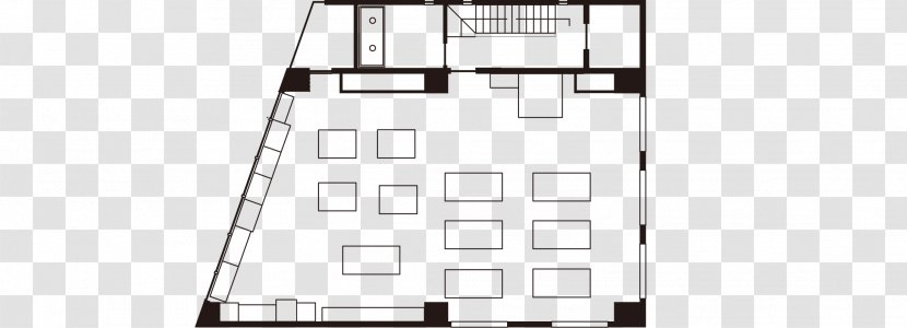 Architecture Facade Product Design Floor Plan - Black And White - Modern Personal Transparent PNG