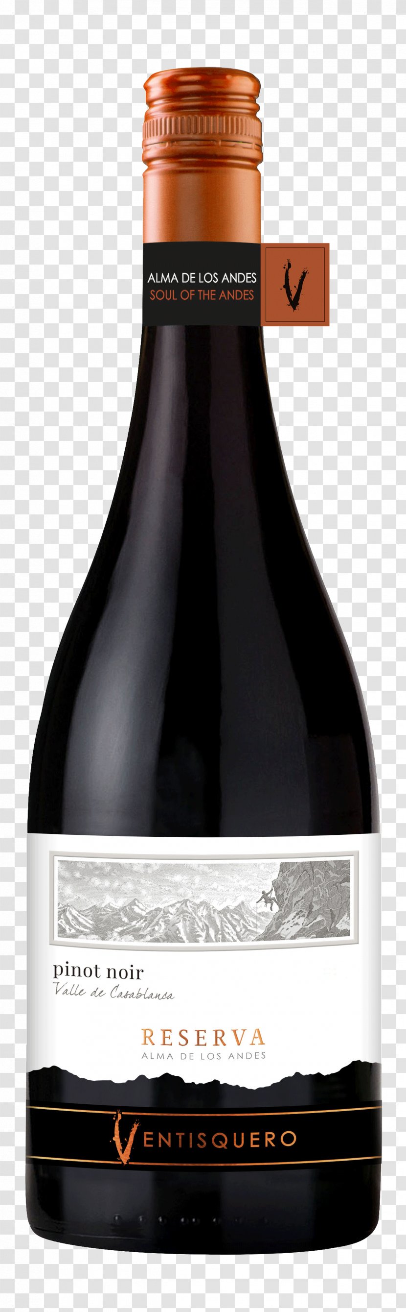 Liqueur Pinot Noir Red Wine Champagne - Glass Bottle - Spanish Transparent PNG