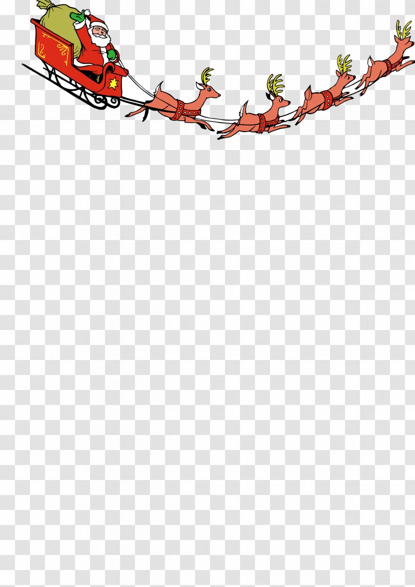 Santa Claus Christmas Signature Block Email Holiday - Clauss Reindeer - Cutout Free HD Clips Transparent PNG