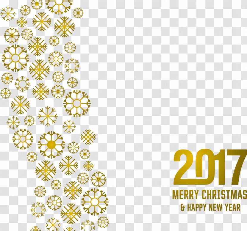 Clip Art - Gold - New Year's Eve Reporting Snow Cover Transparent PNG