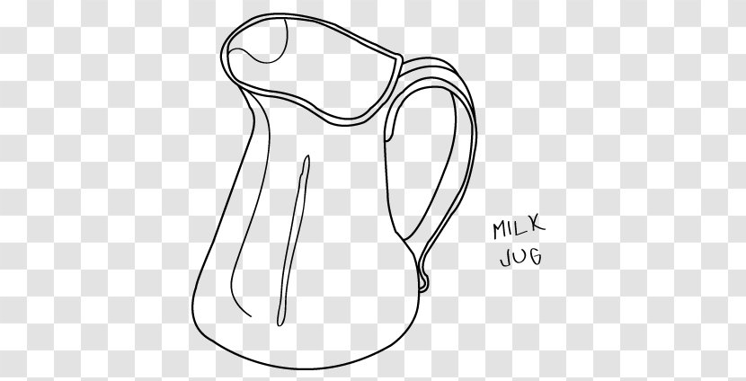Milk Diagram Black And White Coloring Book - Flower - Container Transparent PNG