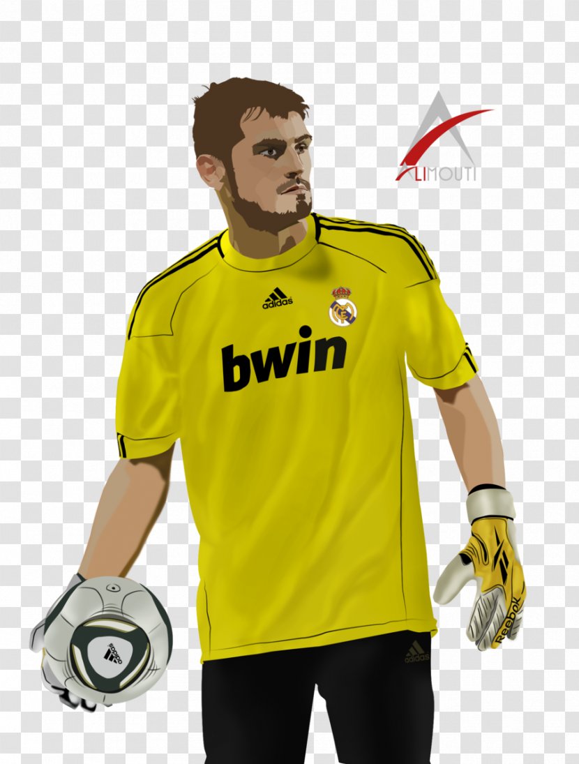 Iker Casillas Real Madrid C.F. Jersey Drawing - Yellow Transparent PNG