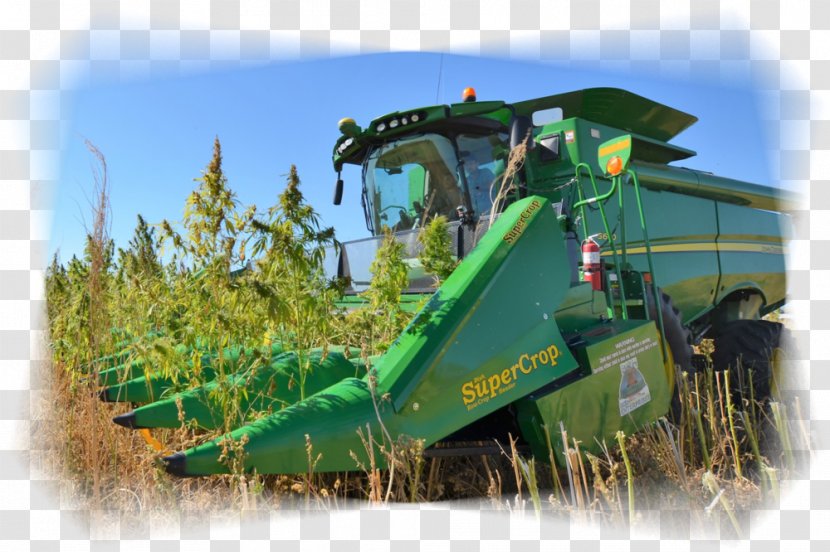 Hemp Combine Harvester Machine Cannabis - Grass - Farm Transparent PNG