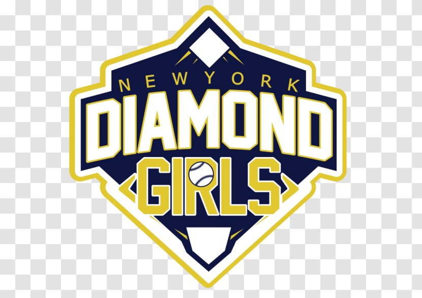 Logo Diamond Girls Spa Baseball Softball T-shirt - Text Transparent PNG