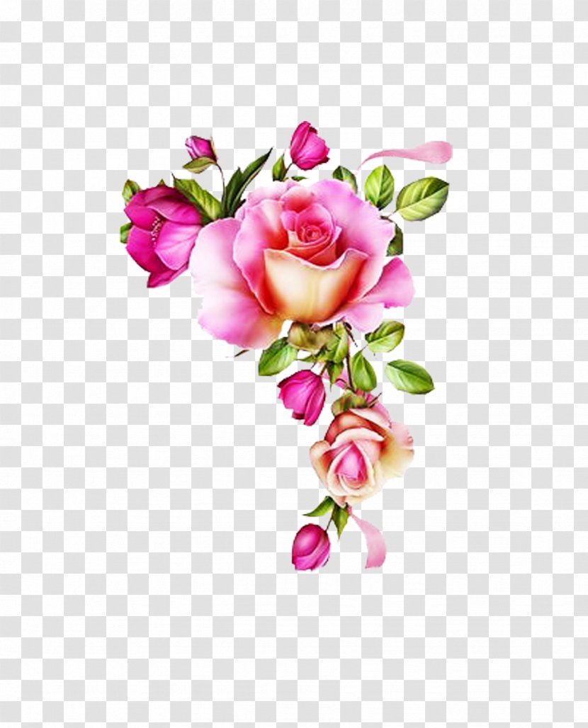 Rose Floral Design Clip Art Pink Flowers - Prickly - Esquineros Watercolor Transparent PNG