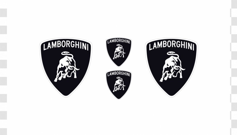Lamborghini Car Logo Emblem Decal - Black Shield Transparent PNG