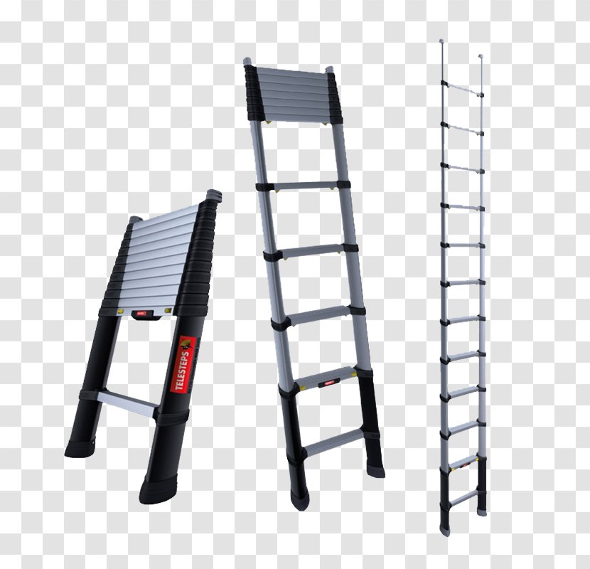 Telescopic Ladder Telesteps Stairs Scaffolding Wood - Hardware - Products Step Transparent PNG