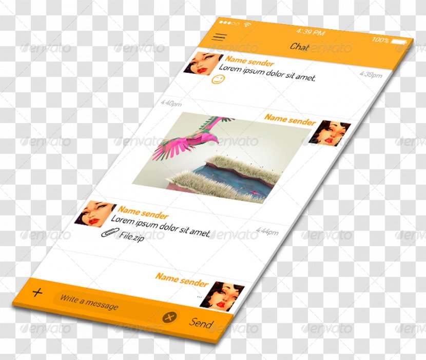Advertising Brand Screenshot Orange S.A. - Mobile Interface Transparent PNG