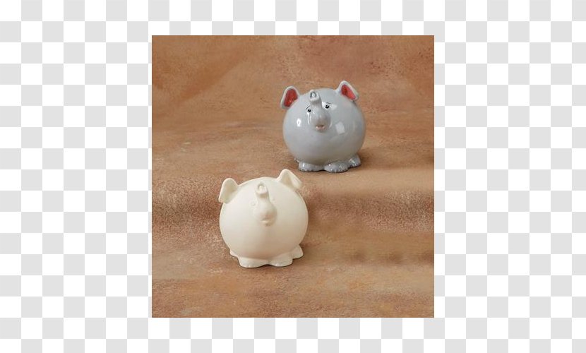 Piggy Bank Ceramic Bisque Porcelain - Pig Like Mammal Transparent PNG