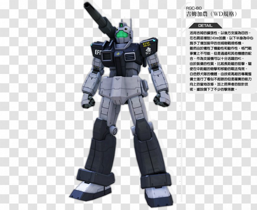 Gundam Side Story 0079: Rise From The Ashes Mecha Dingo Thoroughbred - Earth Federation - Sunrise Transparent PNG