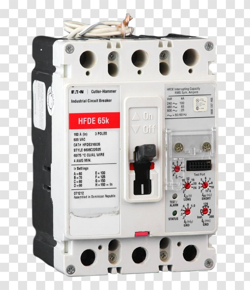 Circuit Breaker Distribution Board Electrical Network Wiring Diagram Electronic - Device - Cutler Hammer Transparent PNG