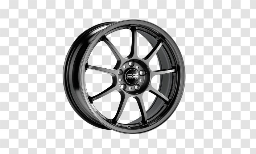 Car OZ Group Alloy Wheel Tire - Black Transparent PNG