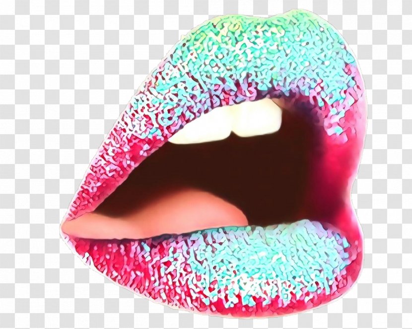 Lip Pink Glitter Mouth Magenta - Nail - Jaw Transparent PNG