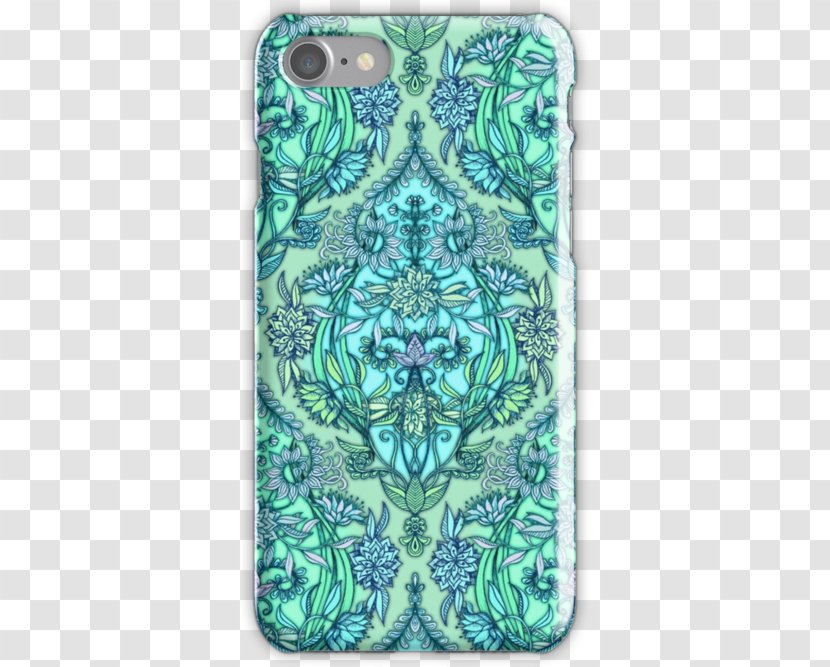 Apple IPhone 7 Plus Moroccan Cuisine Green Color Pattern - Mobile Phone Accessories Transparent PNG