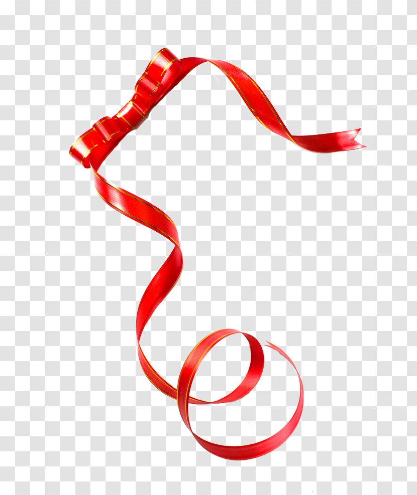 Clip Art Ribbon Image Gift Dress - Red - Adorn Design Element Transparent PNG