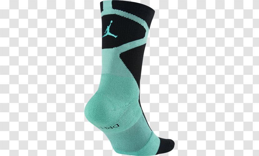 Sock Turquoise - Nike Socks Transparent PNG