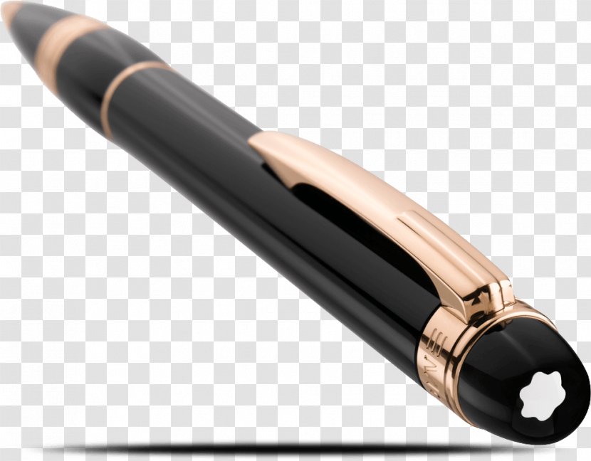 Ballpoint Pen Montblanc Gold Meisterstück - Ball - Plate Transparent PNG