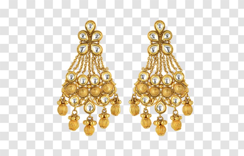 Gold Earring Orra Jewellery - Yellow Transparent PNG
