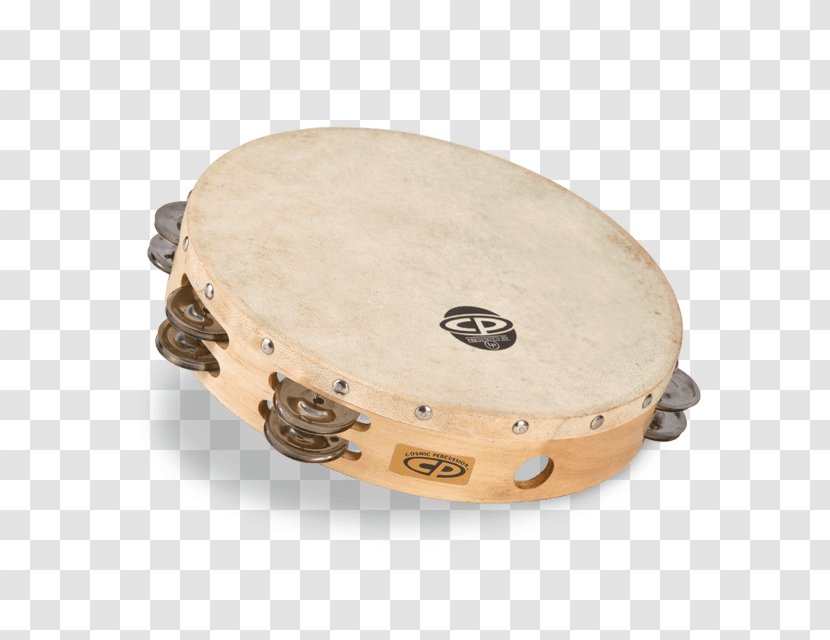 Tom-Toms Wood Tambourine, Headed, Single Row Jingles Latin Percussion - Silhouette Transparent PNG