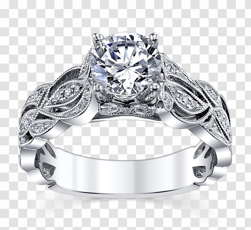 Earring Engagement Ring Diamond Gold - Princess Cut Transparent PNG