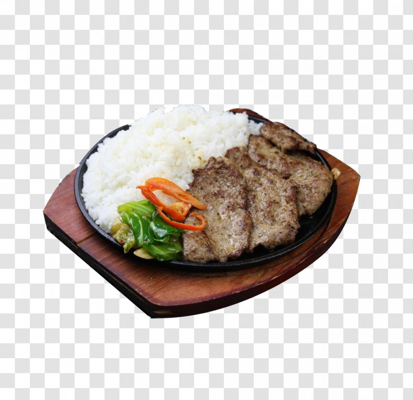 Pepper Steak Black Fried Rice Beef - Plate Lunch - In Kind Transparent PNG