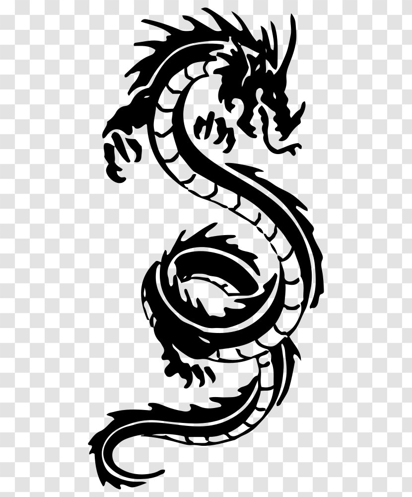 Tattoo Clip Art - Mythical Creature - Dragon Japan Transparent PNG