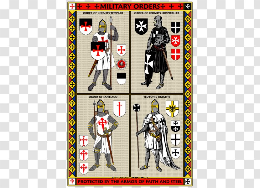 Crusades Middle Ages Knights Templar Military Order - Costume - Knight Transparent PNG