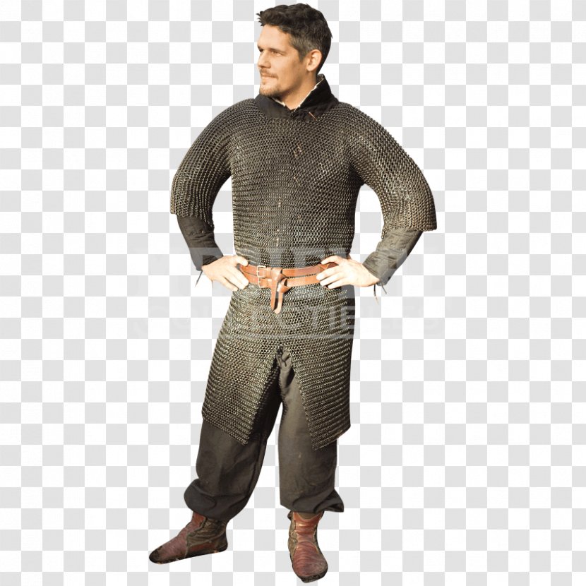 Hauberk Mail Knight Armour Shirt - Live Action Roleplaying Game Transparent PNG