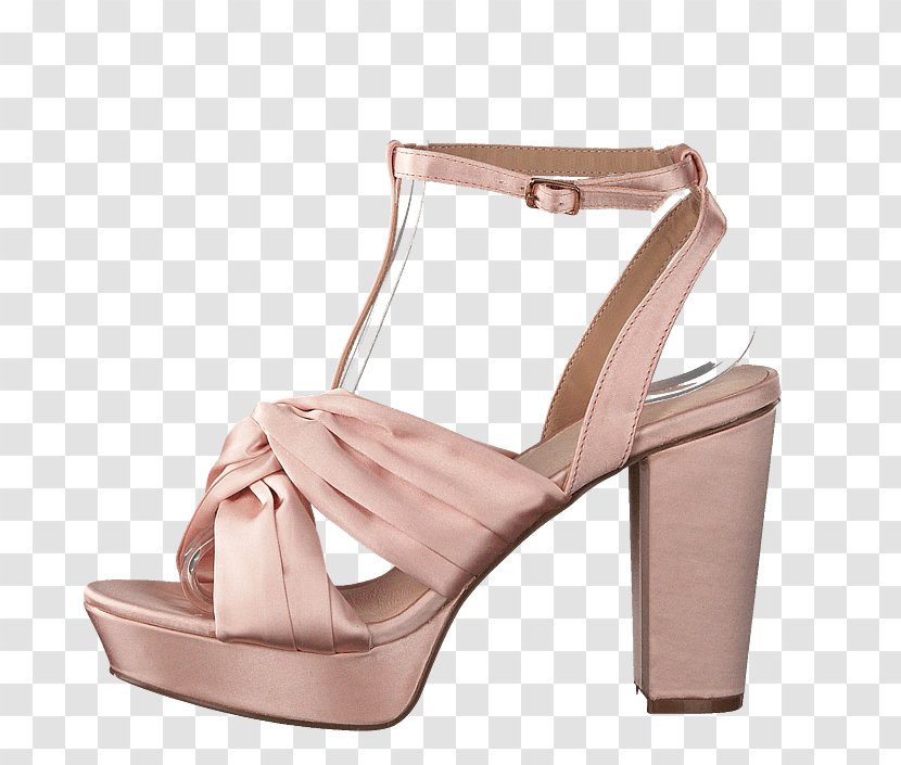 Sandal Court Shoe Strap High-heeled - Pink Transparent PNG
