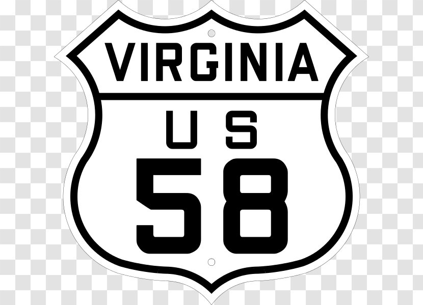 U.S. Route 66 In Kansas Logo Product Brand - Black - Virginia Transparent PNG