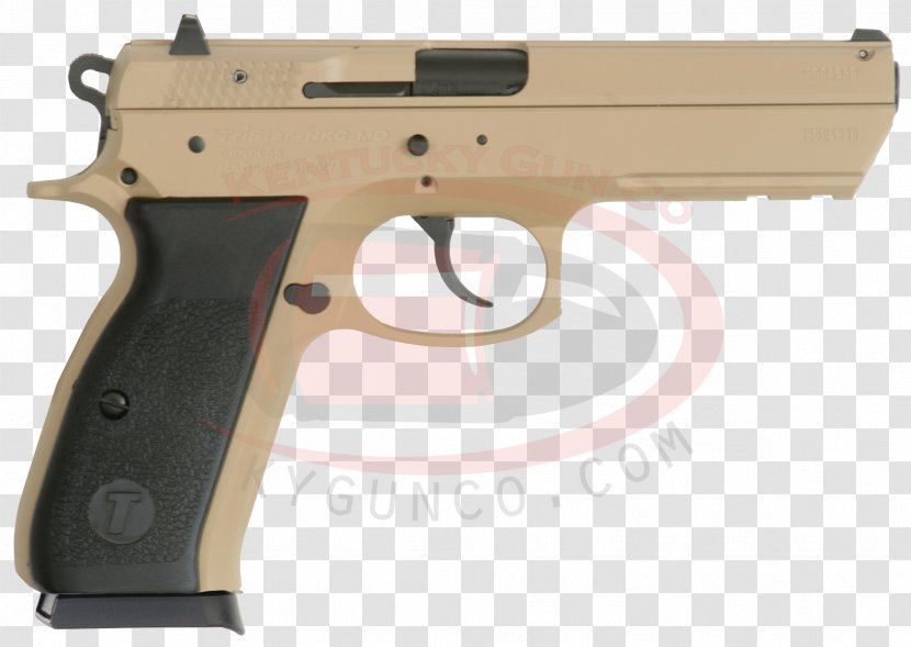 Trigger CZ 75 Firearm Gun Barrel Semi-automatic Pistol - Sand DESERT Transparent PNG