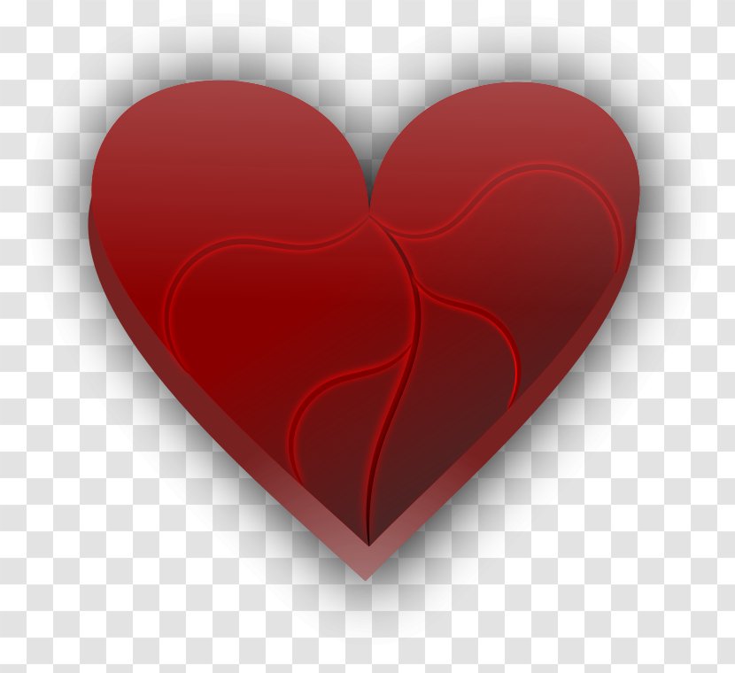 Broken Heart Clip Art - Red - Or Splitted Vector Transparent PNG