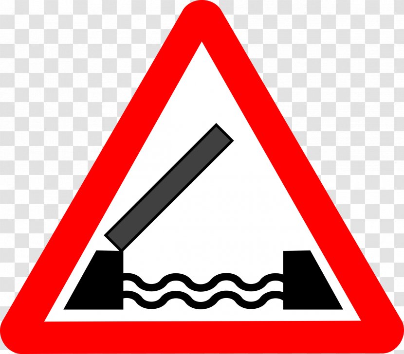 Drawbridge Road Traffic Sign - Bridge Transparent PNG