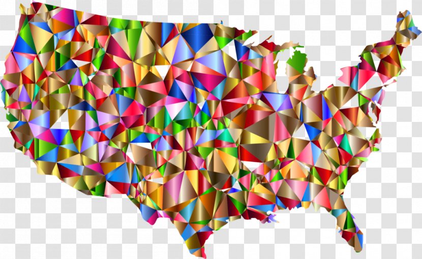 Flag Of The United States Map Transparent PNG