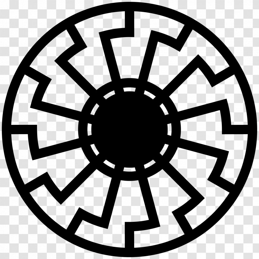 Wewelsburg Black Sun Solar Symbol Cross - Symmetry Transparent PNG
