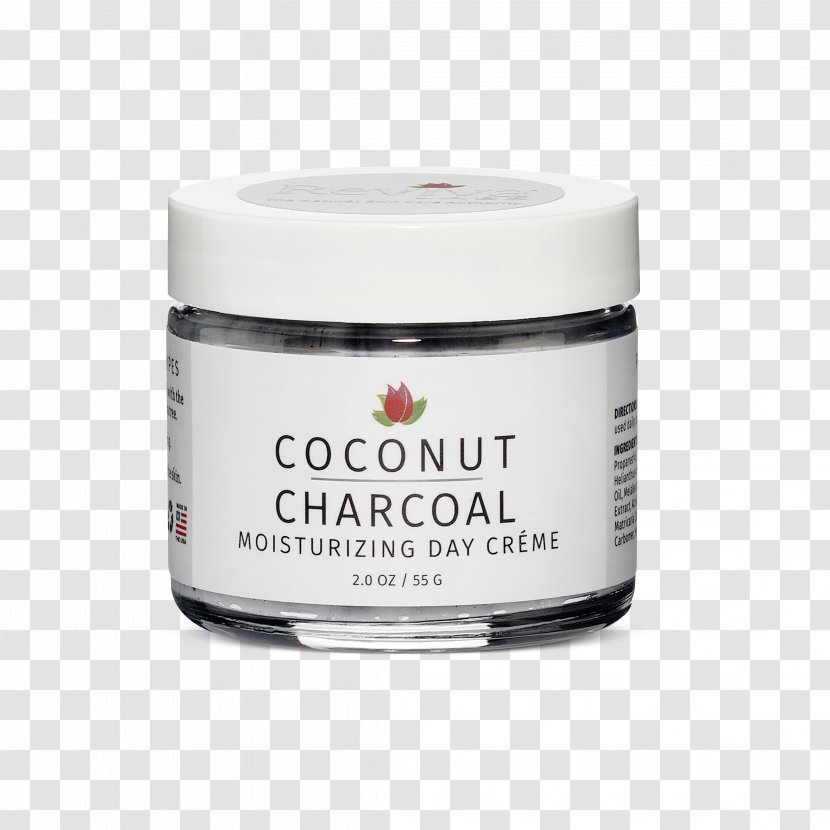 Cream Natural Skin Care Moisturizer - Activated Carbon - Coconut Transparent PNG