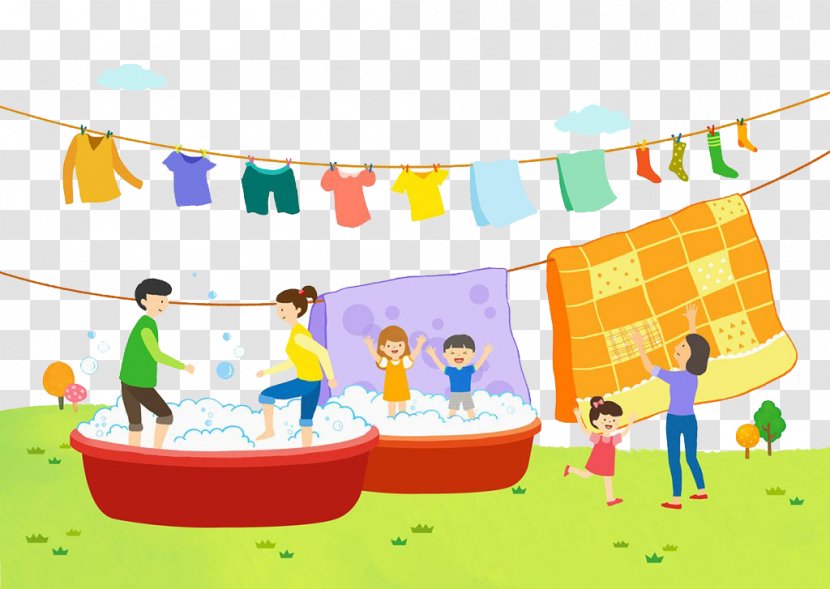 Laundry Stock Photography Washing Clothing - Family Transparent PNG