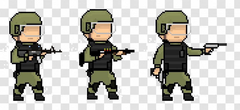 Soldier Pixel Art Military - Security Transparent PNG